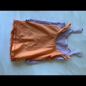 Forever 21 basic tank orange and purple